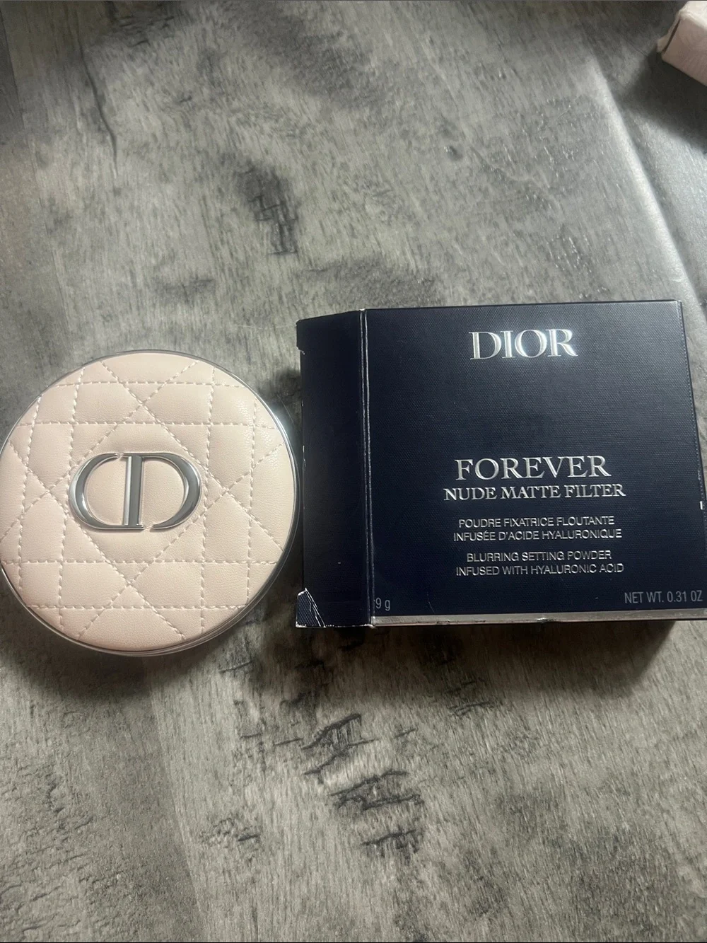 Dior Forever Nude Matte Filter Setting Powder - Navy & Silver Box